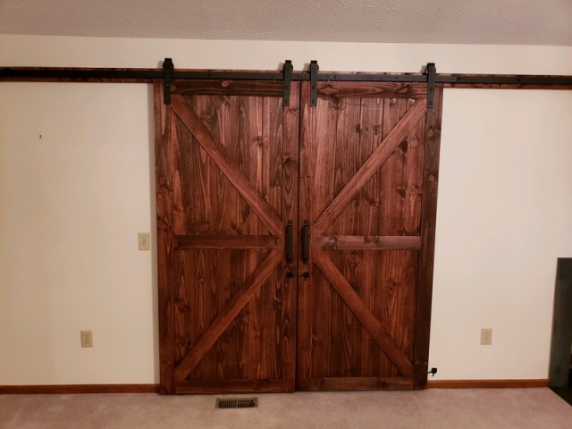 Interior Barn Door Installation by Green Tree Columbus